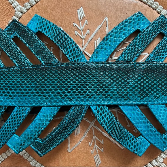 JLYNCH cut out natural snake skin belt - Picture 2 of 5